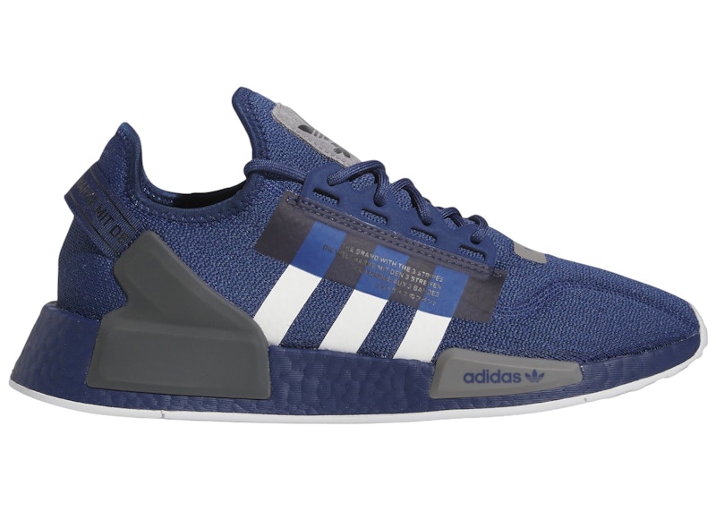 adidas NMD R1 V2 Tech Indigo Cloud Three Grijs