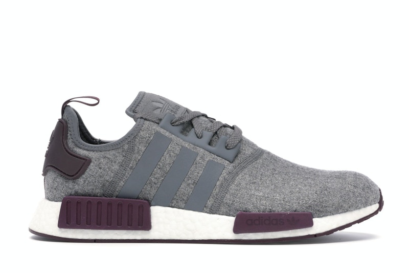 adidas NMD R1 Wool Four Maroon Grijs