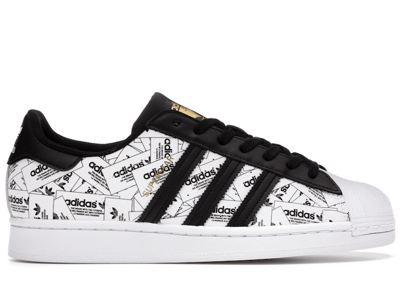 adidas Superstar Reflective All-Over Print Zwart