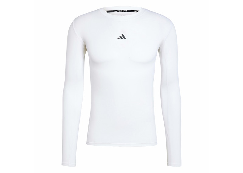 adidas Techfit Compression Training Long Sleeve Tee Wit