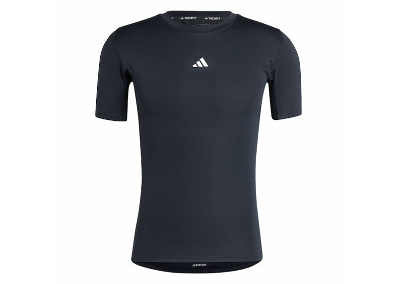 adidas Techfit Compression Training Tee Zwart