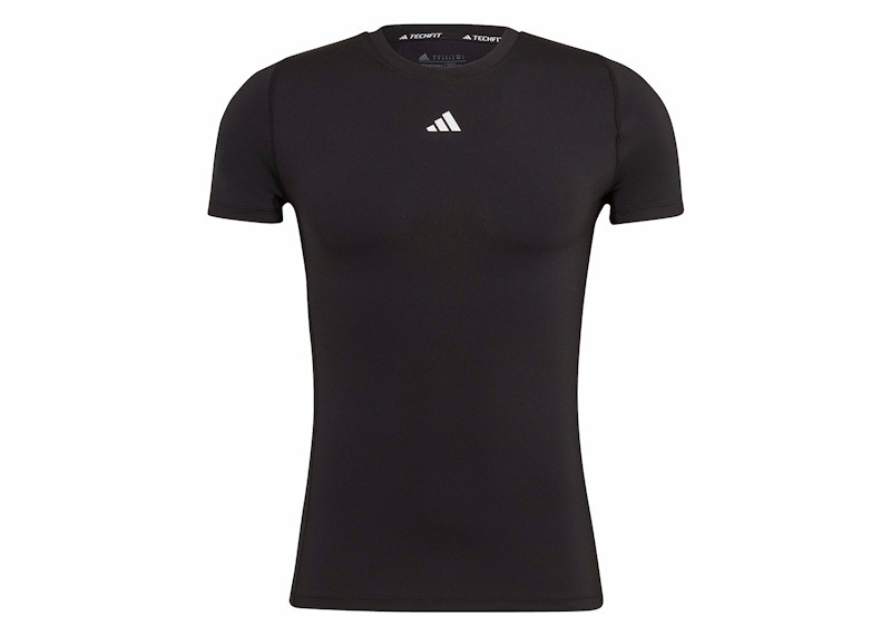 adidas Techfit Training Tee Zwart