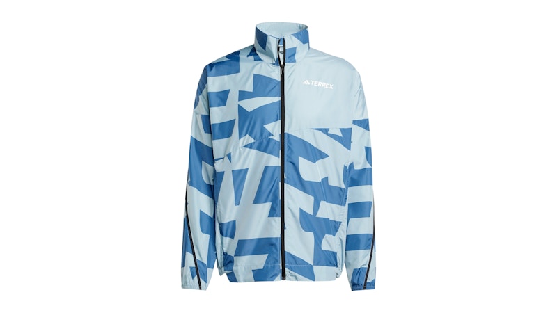 adidas Terrex Multi Printed Wind Jacket Magic Wonder Steel Grijs