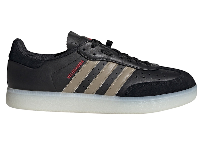 adidas Velosamba Leather Core Cyber Metallic Pure Ruby Zwart