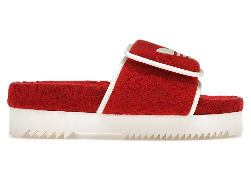 adidas x Gucci Monogram Slide Rood