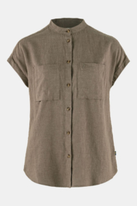 Fjällräven Övik Hemp T-shirt Dames Bruin