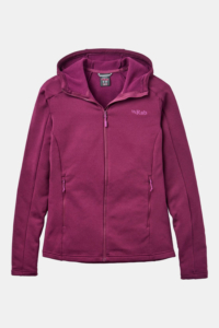 Rab Covex Hoody Fleecevest Dames Paars