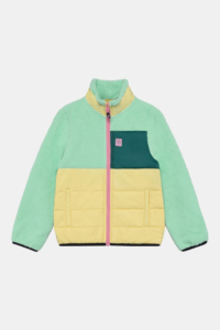Color Kids Fleece Jacket W. Quilt Fleecevest Junior Geel