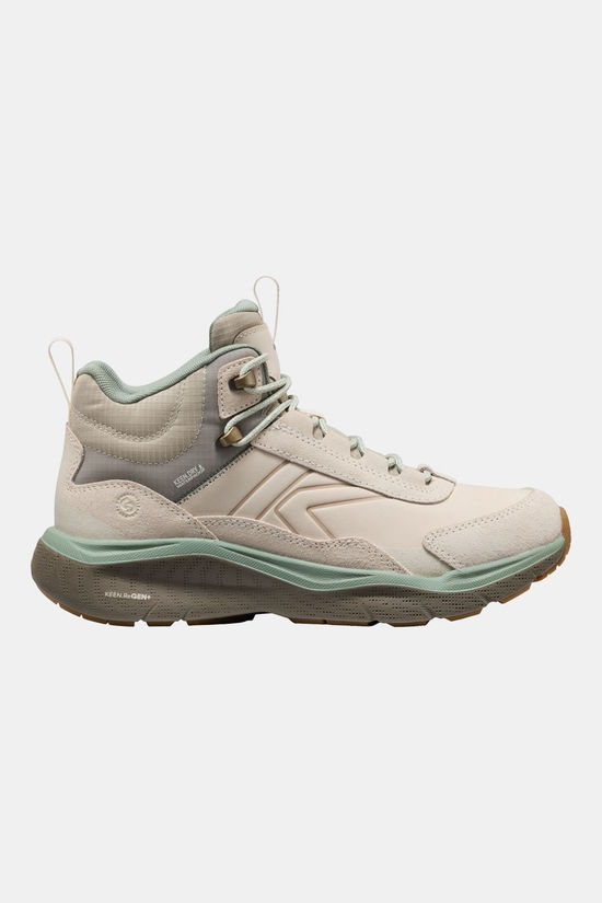 Keen Leika Leather Mid WP Wandelschoen Dames Grijs