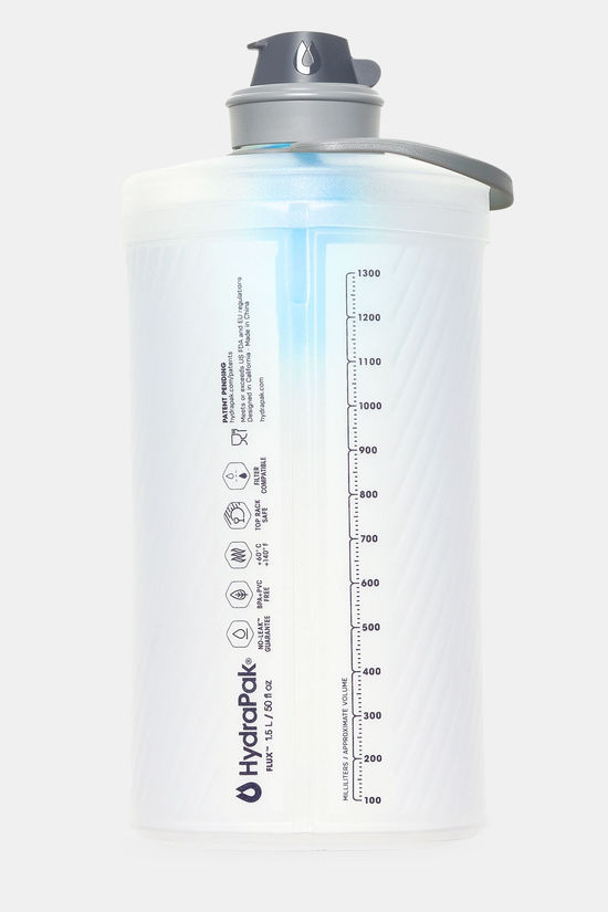 HydraPak Flux 1.5L Drinkfles Blauw