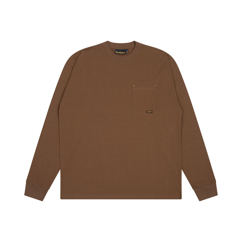 drew house basic l/ pocket tee Bruin