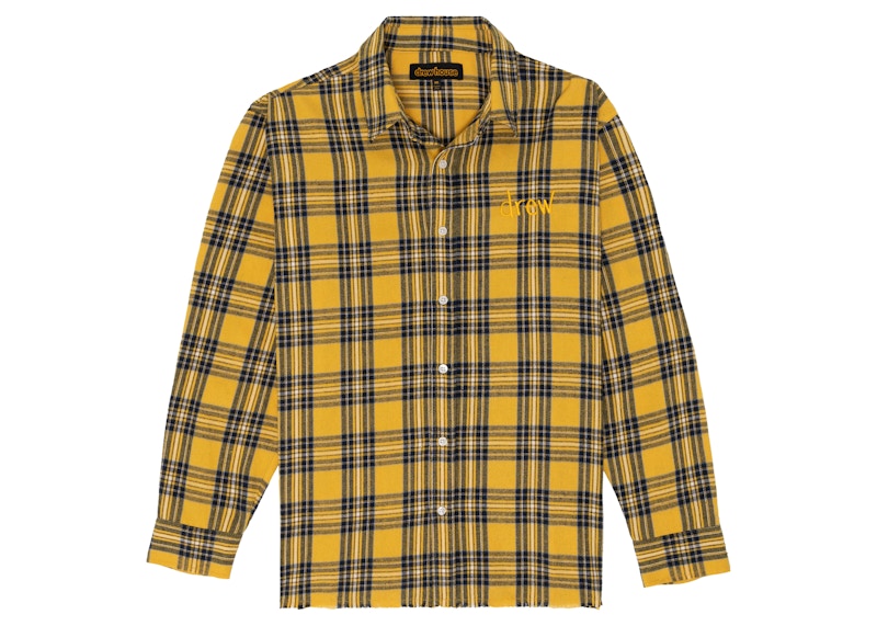 drew house scribble ls button up Core Plaid