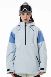 Gamma Unisex Pullover Snowboard Jacket Cadet + Blauw