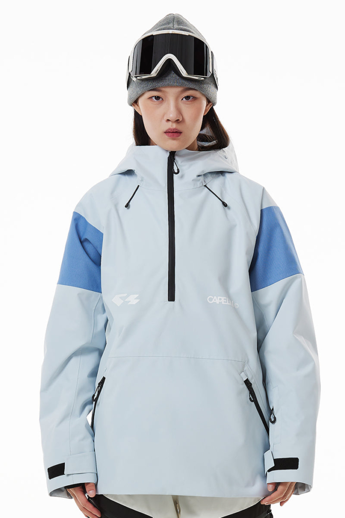 Gamma Unisex Pullover Snowboard Jacket Cadet + Blauw