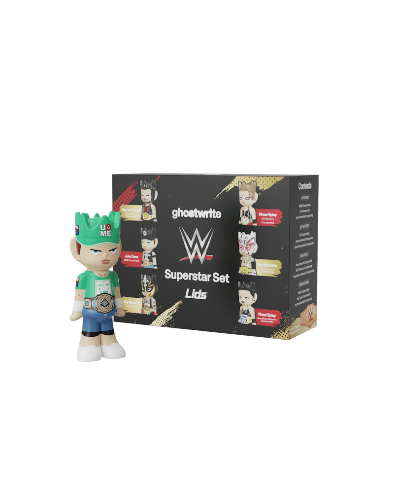 ghostwrite x WWE x Lids “Superstar Set” 3-Pack 100% ghosts