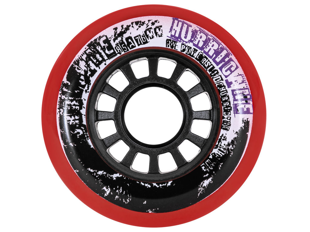 Powerslide – 80mm Hurricane 4-pack – Skate Wielen Rood