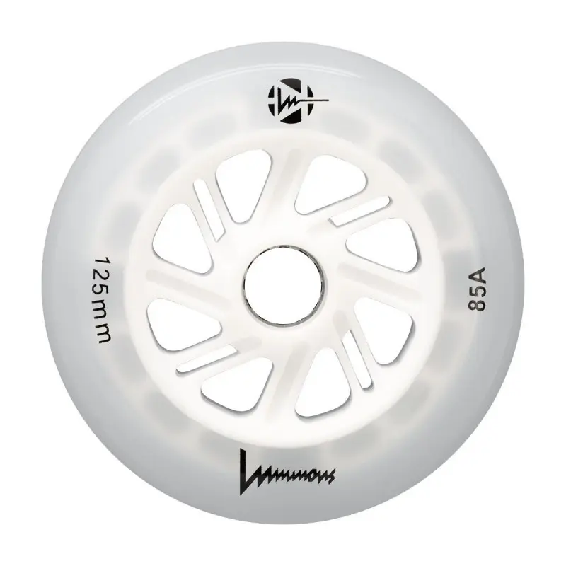 Luminous – 125mm LED 3-pack – Skate Wielen – Wit