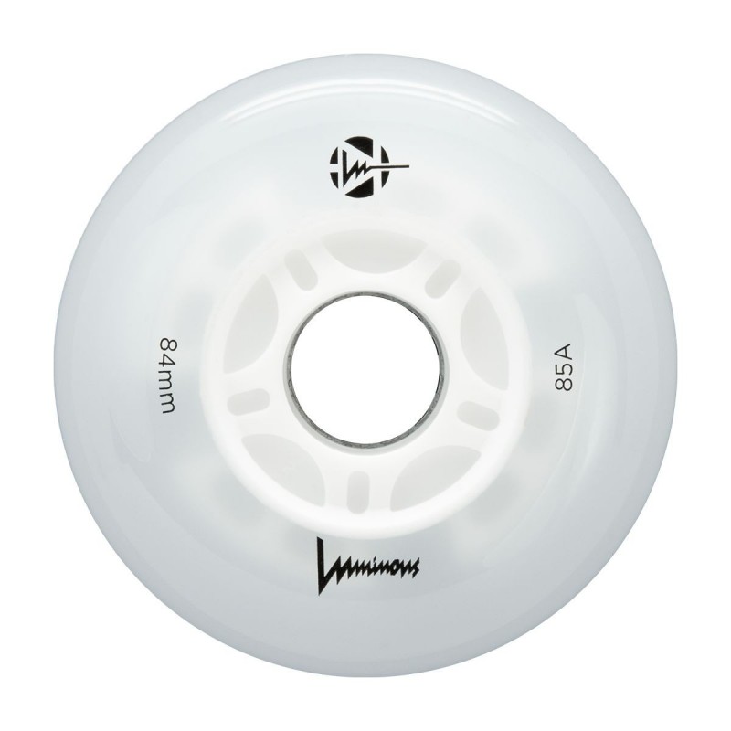 Luminous – 84mm LED 4-pack – Skate Wielen – Wit