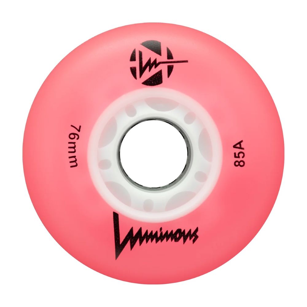 Luminous – 76mm LED 4-pack – Skate Wielen – Roze