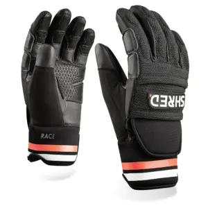 Shred Ski Race Protective Handschoenen Zwart