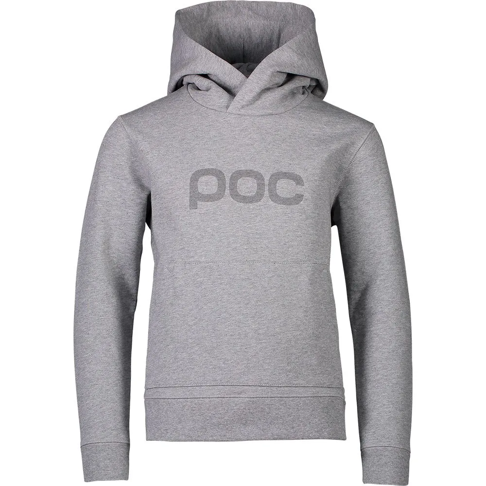 Poc Logo Hoodie Grijs