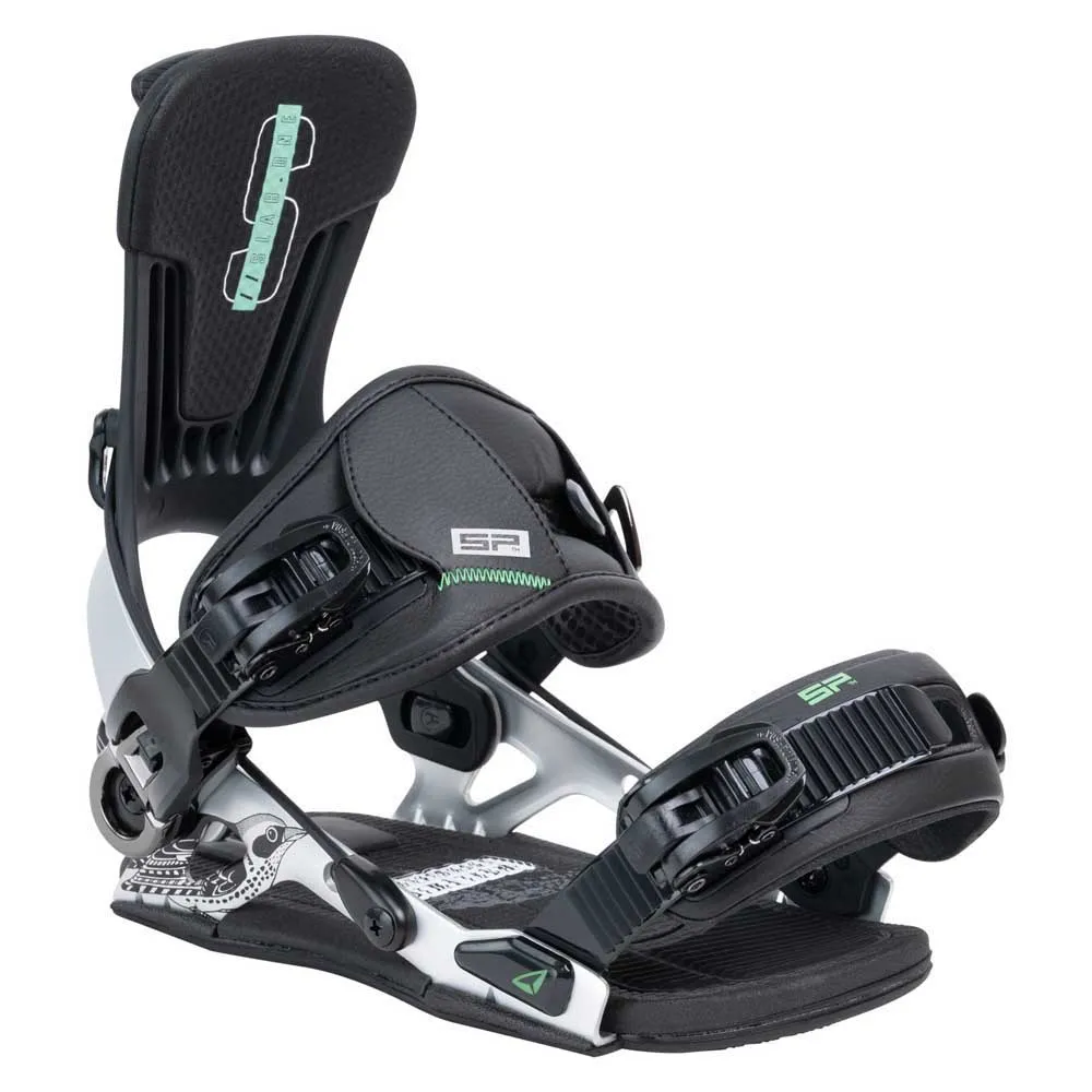 Sp United Slab Me Snowboardbindingen Zilver