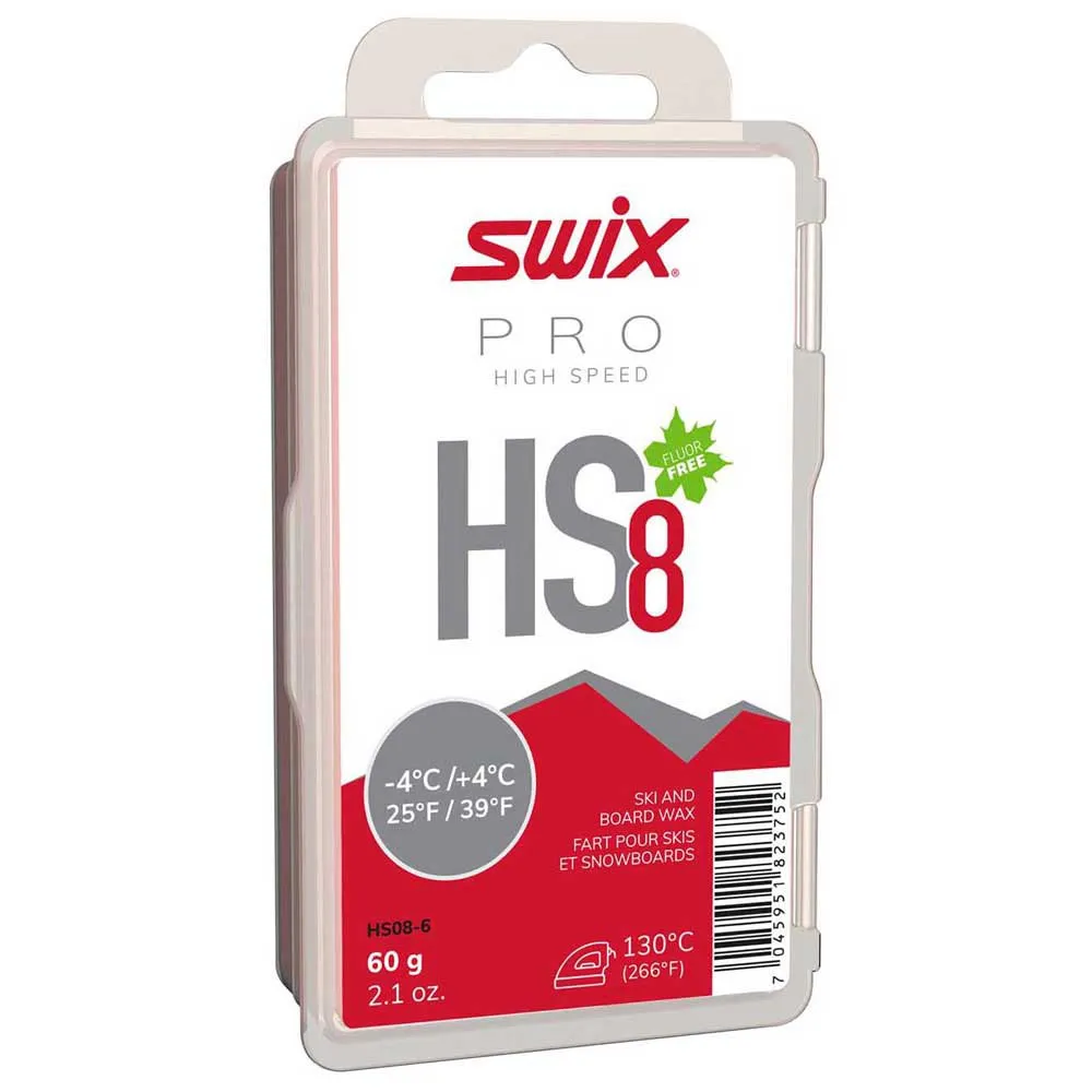 Swix Hs8 -4ºc/+4ºc 60 G Was Rood