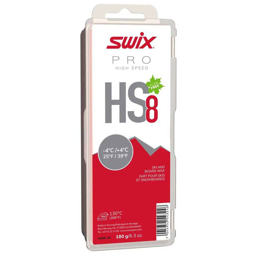 Swix Hs8 -4ºc/+4ºc 180 G Was Rood