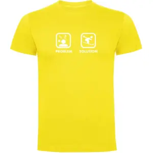 Kruskis Problem Solution Ski T-shirt Met Korte Mouwen Geel