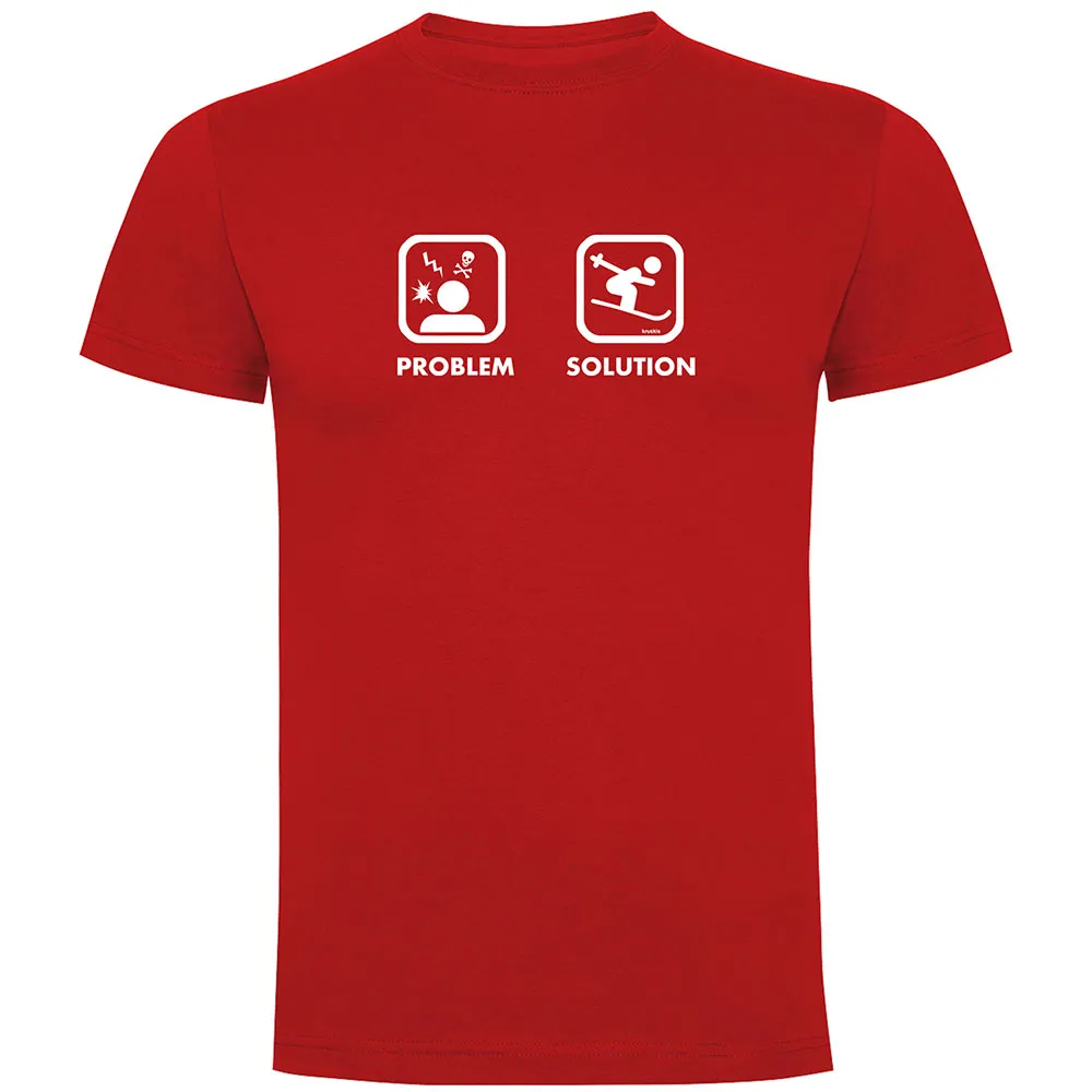 Kruskis Problem Solution Ski T-shirt Met Korte Mouwen Rood