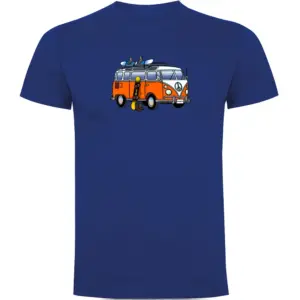 Kruskis Hippie Van Snowboard T-shirt Met Korte Mouwen Blauw