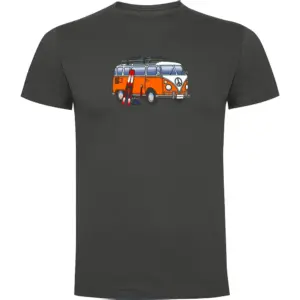 Kruskis Hippie Van Ski T-shirt Met Korte Mouwen Grijs