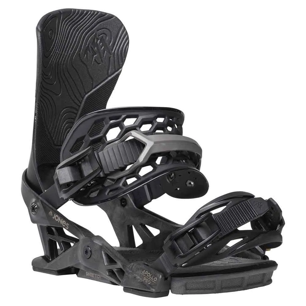 Jones Apollo Pro Snowboardbindingen Zwart
