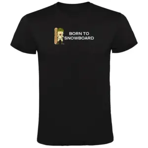 Kruskis Born To Snowboard T-shirt Met Korte Mouwen Zwart
