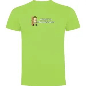 Kruskis Born To Snowboard T-shirt Met Korte Mouwen Groen