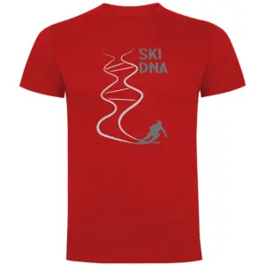 Kruskis Ski Dna T-shirt Met Korte Mouwen Rood
