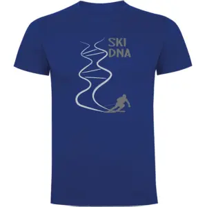 Kruskis Ski Dna T-shirt Met Korte Mouwen Blauw