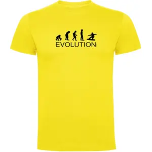 Kruskis Evolution Snowboard T-shirt Met Korte Mouwen Geel