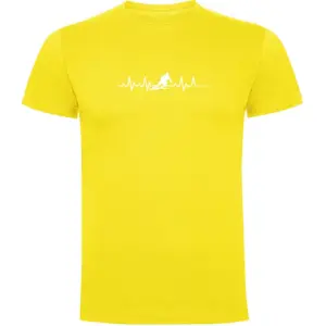 Kruskis Skiing Heartbeat T-shirt Met Korte Mouwen Geel