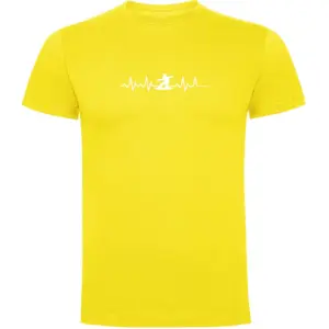 Kruskis Snowboarding Heartbeat T-shirt Met Korte Mouwen Geel