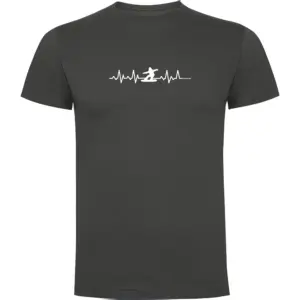 Kruskis Snowboarding Heartbeat T-shirt Met Korte Mouwen Grijs