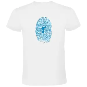 Kruskis Skier Fingerprint T-shirt Met Korte Mouwen Wit