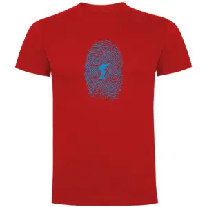 Kruskis Skier Fingerprint T-shirt Met Korte Mouwen Rood