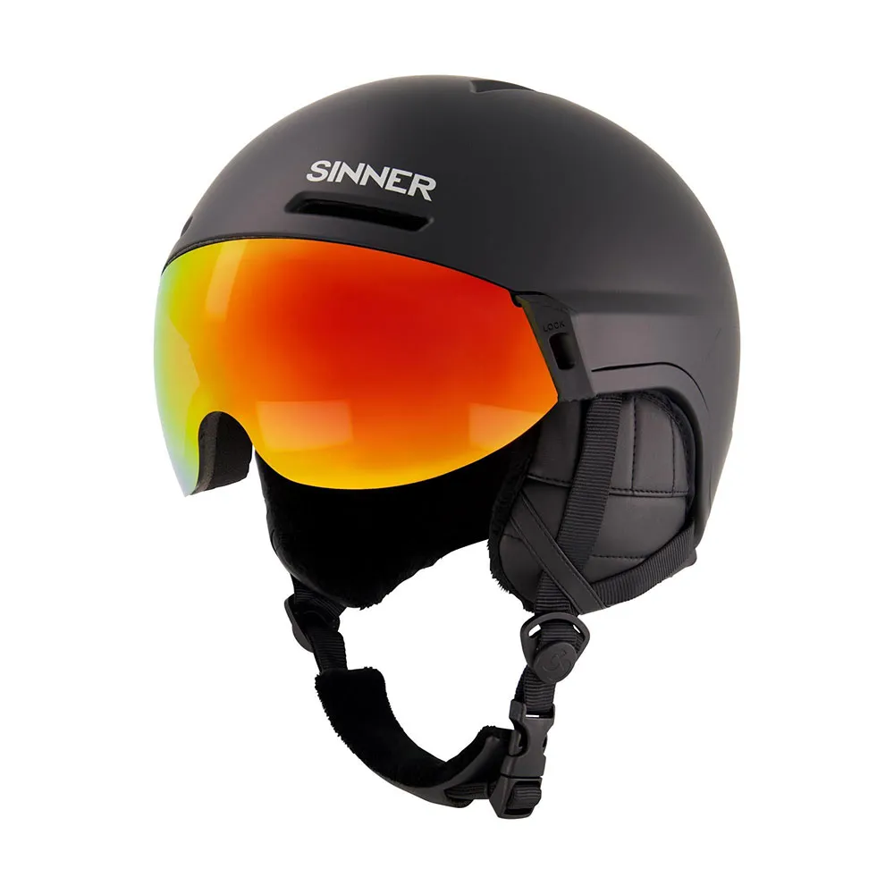 Sinner Montblanc Helm Met Vizier Zwart