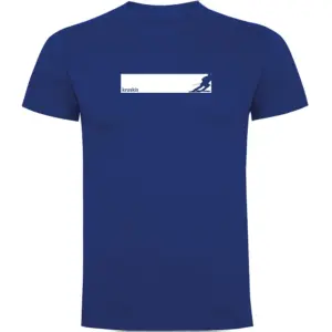 Kruskis Ski Frame T-shirt Met Korte Mouwen Blauw