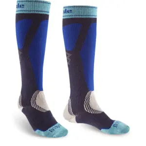 Bridgedale Easy On Merino Performance Lange Sokken Marineblauw