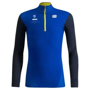 Sportful Squadra Half Rits Lange Mouw T-shirt Blauw