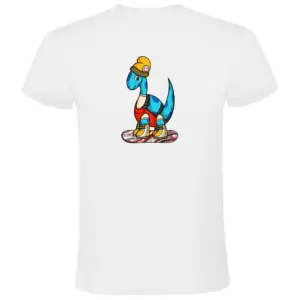 Kruskis Dino Snow T-shirt Met Korte Mouwen Wit