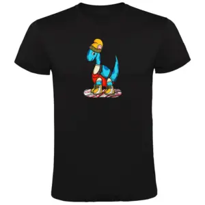 Kruskis Dino Snow T-shirt Met Korte Mouwen Zwart
