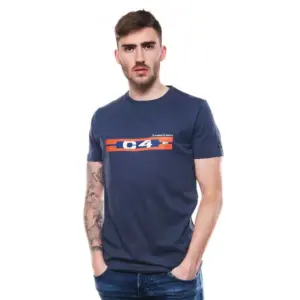 Fischer Rc4 Retro T-shirt Met Korte Mouwen Blauw